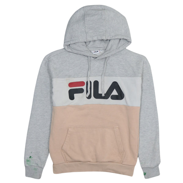 Fila 90's Spellout Pullover Hoodie XSmall Grey