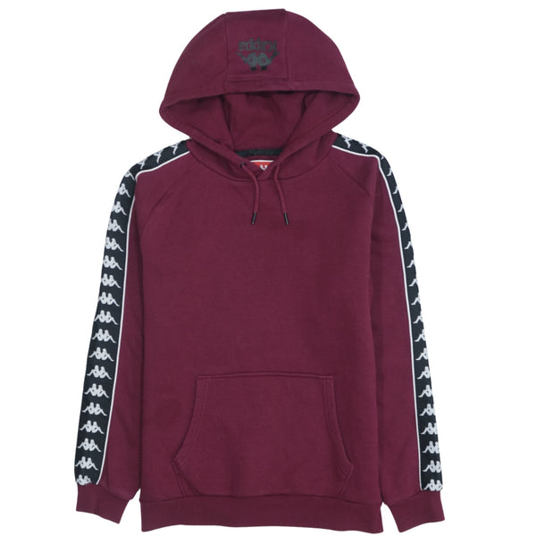 Kappa 90's Vintage Burgundy Red Small Pullover Hoodie