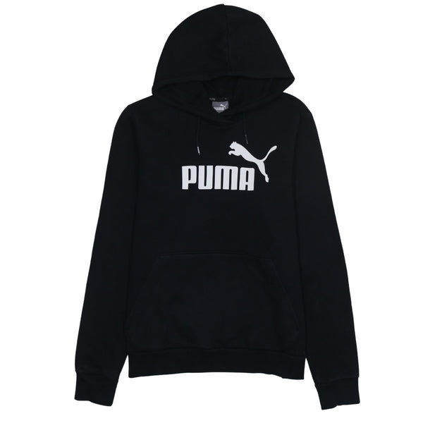 Puma 90's Spellout Pullover Hoodie Large Black