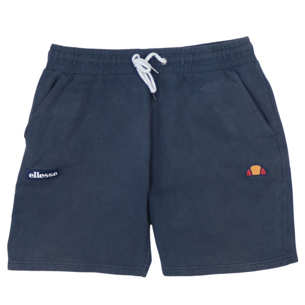 Ellesse Vintage 90's Baggy Chino Shorts Drawstring Medium Navy Blue