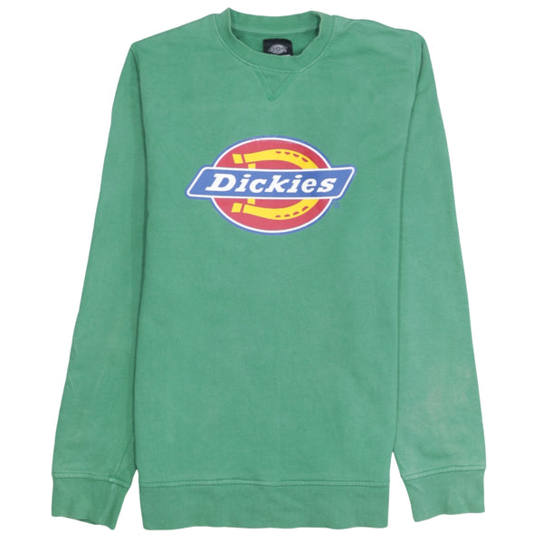 Dickies 90's Spellout Crew Neck Sweatshirt Medium Green
