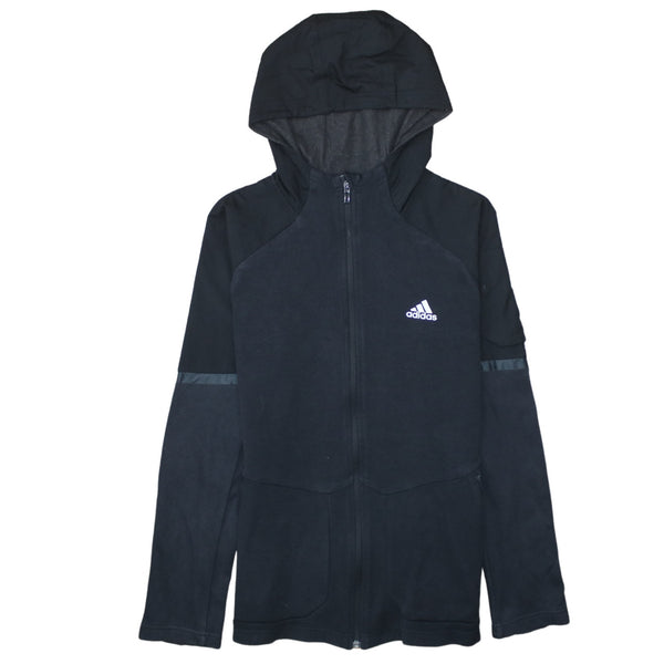 Adidas 90's Sportswear Full Zip Up Hoodie XLarge Black