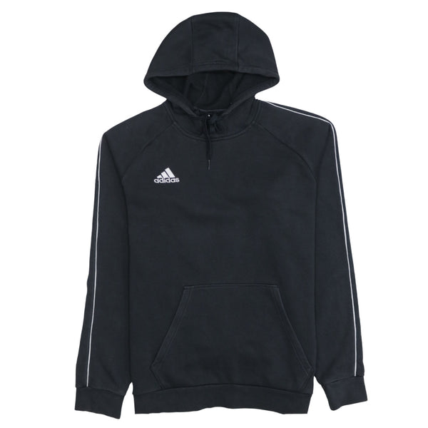 Adidas 90's Drawstring Pockets Pullover Hoodie Medium Black