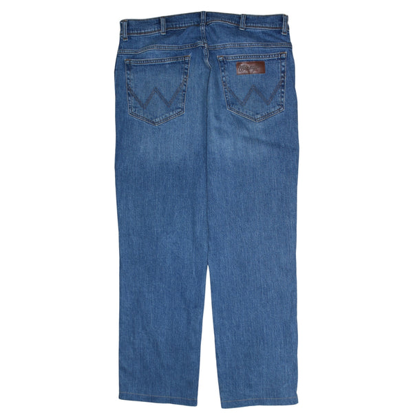 Wrangler 90's Lightwash Straight Leg Baggy Jeans / Pants 36 Blue