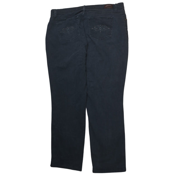 Lee Men's 40 Vintage 90's Black Straight Leg Baggy Trousers Pants