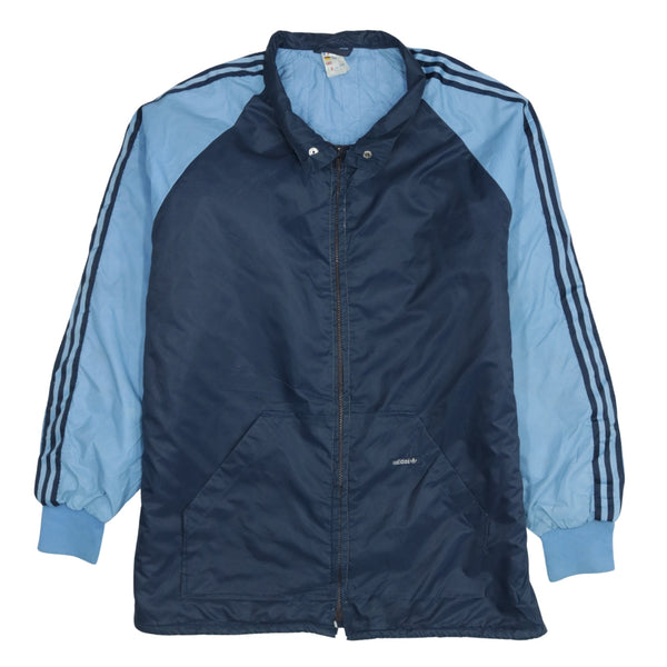 Adidas Vintage 90's Navy Blue Full Zip Windbreaker Large