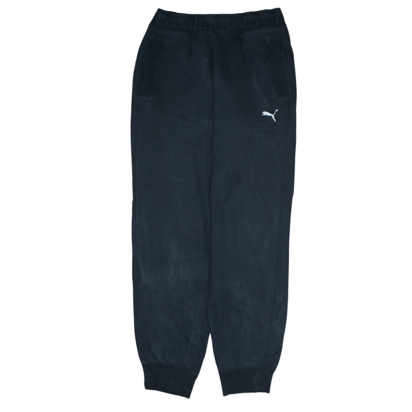 Puma 90's Rib Cuff Casual Joggers / Sweatpants Small Black