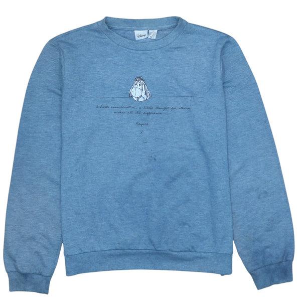 Disney 90's Vintage Heavyweight Blue Crew Neck Sweatshirt S Women