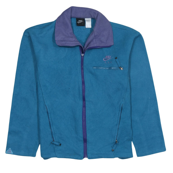 Nike   Fleece Jumper Small Turquoise Blue Green