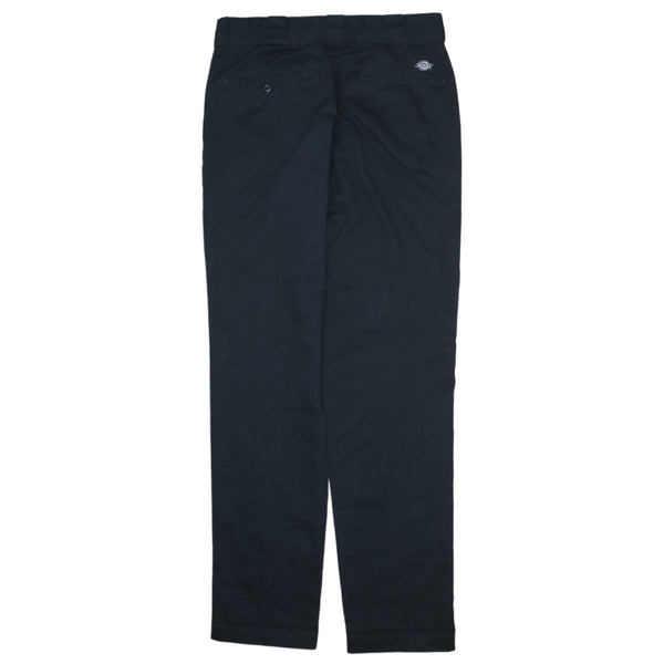 Dickies 90's Black Flat Front Straight Leg Baggy Pants Size 30