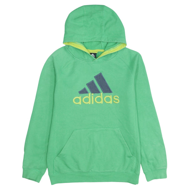 Adidas 90's Spellout Green Pullover Hoodie Men's Small