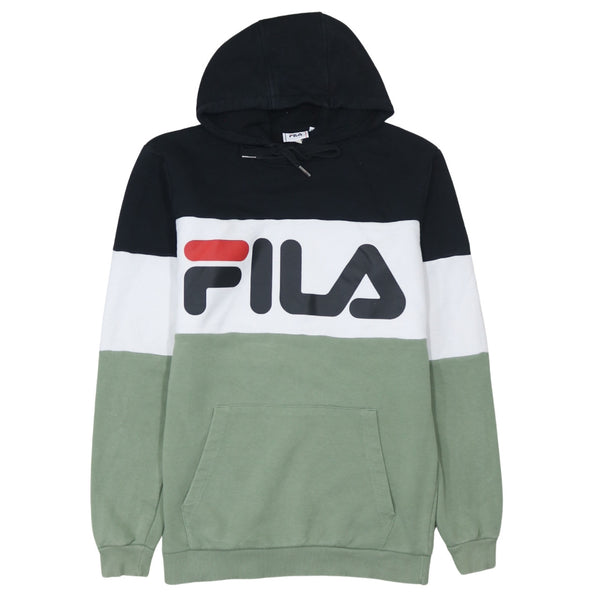 Fila 90's Spellout Pullover Hoodie XSmall Black