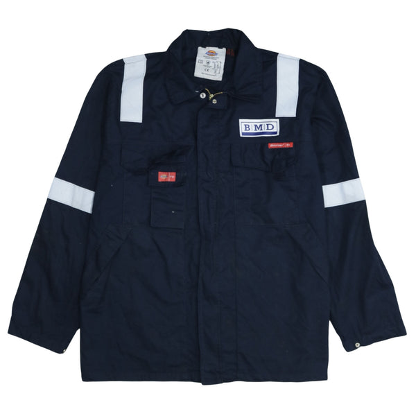 Dickies 90's Lightweight Full Zip Up Windbreaker XLarge Navy Blue