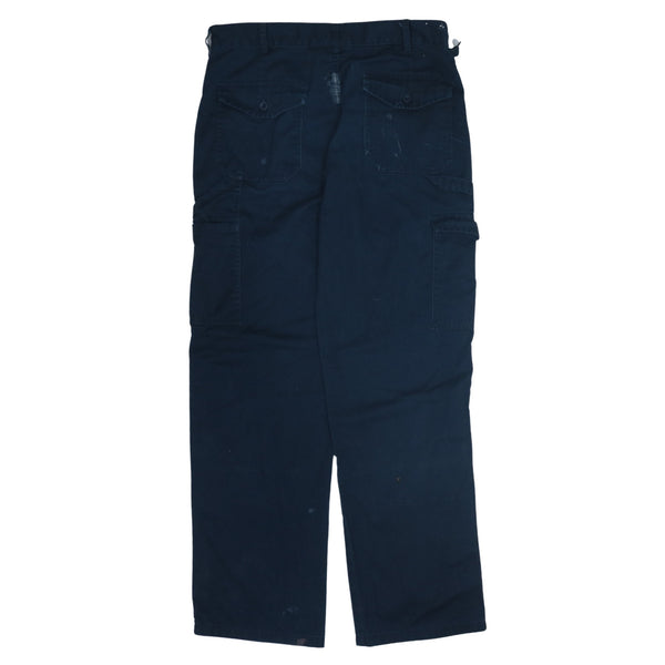 Dickies 90's Navy Blue Lightwash Straight Leg Baggy Trousers Pants Men's 32