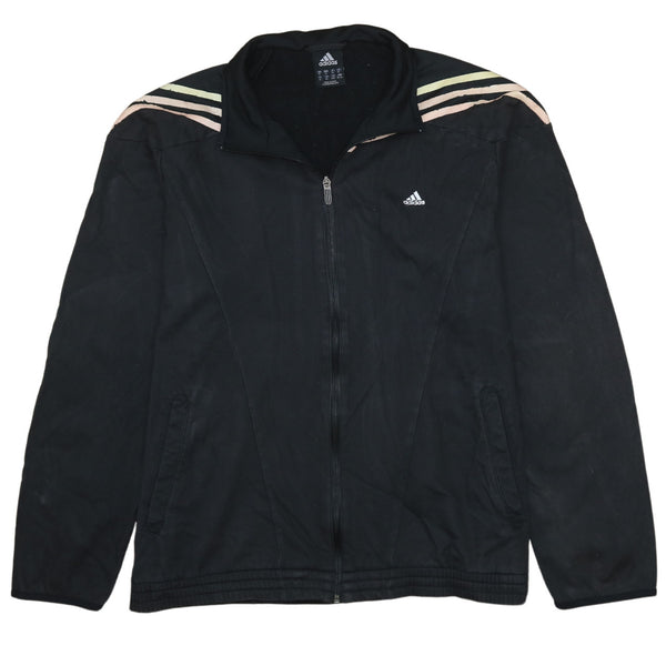 Adidas 90's Vintage Black Full Zip Sweatshirt XLarge