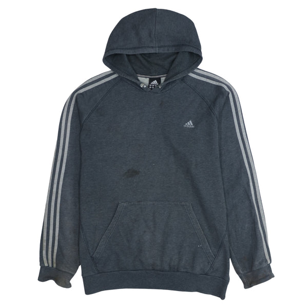 Adidas Men's XLarge 90's Black Striped Sleeve Pullover Hoodie