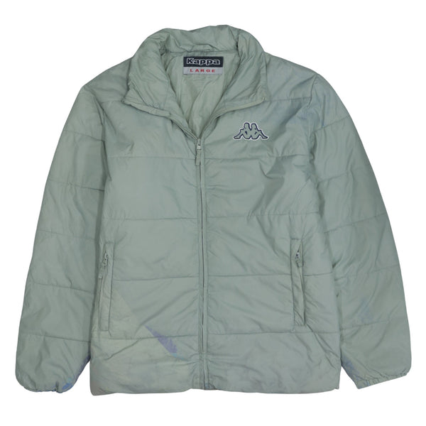 Kappa 90's Green Lightweight Full Zip Up Puffer Jacket Large
