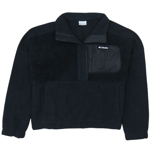 Columbia 90's Hiking Warm Lightweight Fleece Jumper Large Black