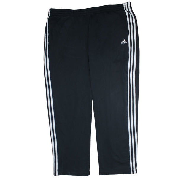 Adidas 90's 3 Stripes Straight Leg Baggy Trousers / Pants XLarge Black