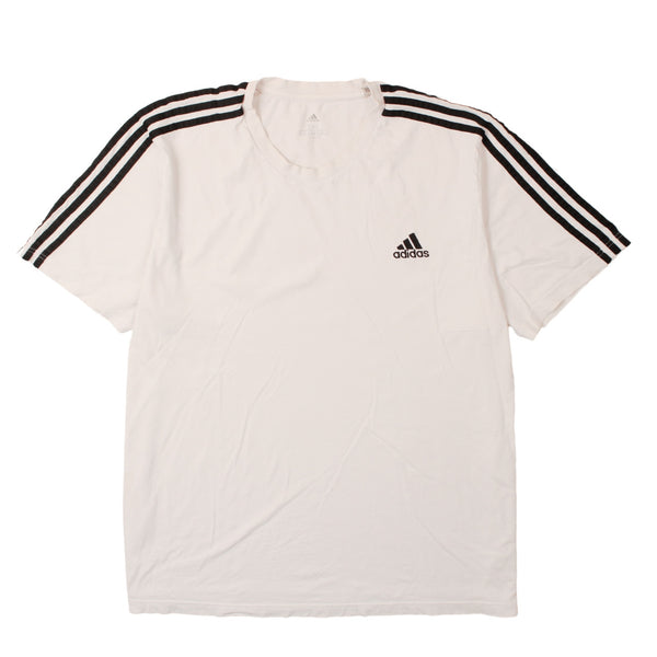 Adidas 90's Striped Sleeve Short Sleeves T Shirt XXLarge (2XL) White
