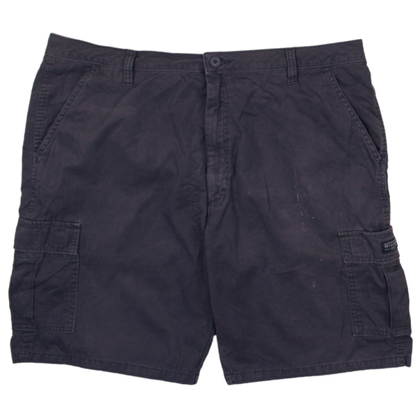 Men's Wrangler 90s Vintage Cargo Shorts Size 42 Navy Blue Retro Style