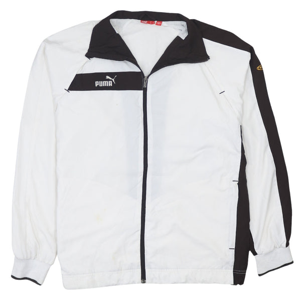 Puma 90's Lightweight Full Zip Up Windbreaker Large White