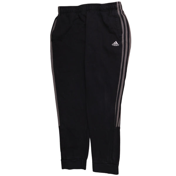 Adidas 90's Elasticated Waistband Drawstrings Joggers / Sweatpants 36 Black