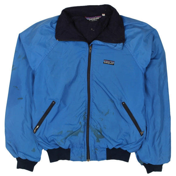 Patagonia Vintage 90's Blue Windbreaker Jacket Men's Medium Zip Up