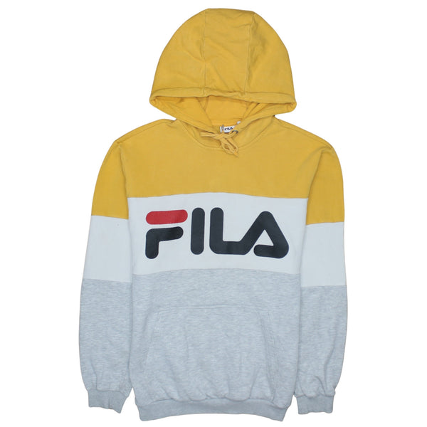 Fila 90's Spellout Pullover Hoodie Medium Grey
