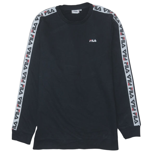 Fila 90's Heavyweight Crew Neck Sweatshirt Medium Black