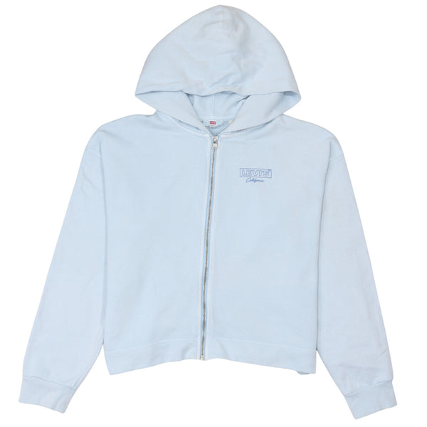 Levi's 90's Lightweight Full Zip Up Hoodie Small Blue