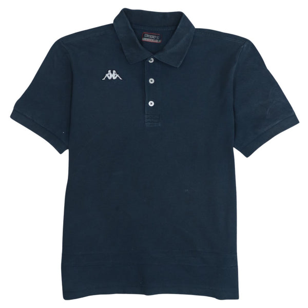 Kappa Vintage 90s Black Polo Shirt Large – Short Sleeve Quarter Button