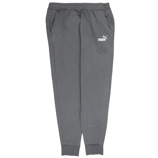 Puma 90's Elasticated Waistband Drawstrings Casual Joggers / Sweatpants Large Grey
