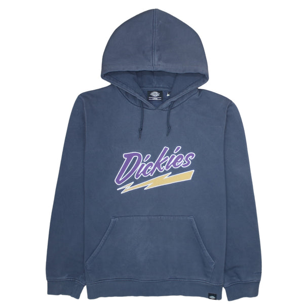 Dickies 90's Spellout Pullover Hoodie Large Navy Blue
