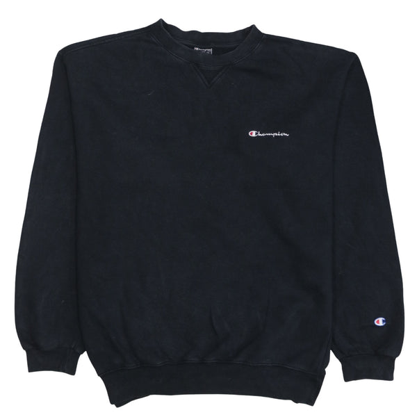 Champion 90's Lightweight Crew Neck Sweatshirt XLarge Black