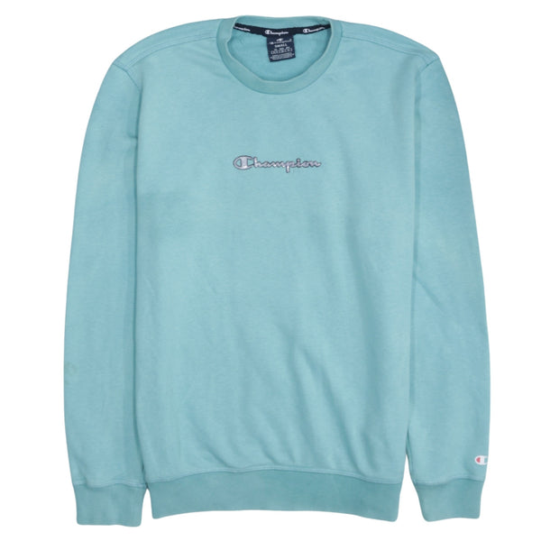Champion 90's Lightweight Crew Neck Sweatshirt Small Blue