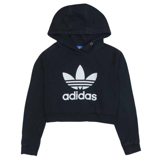 Adidas 90's Spellout Black Pullover Hoodie Women's Small