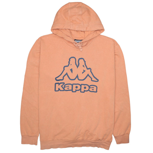 Kappa 90's Spellout Pullover Hoodie XXLarge (2XL) Orange
