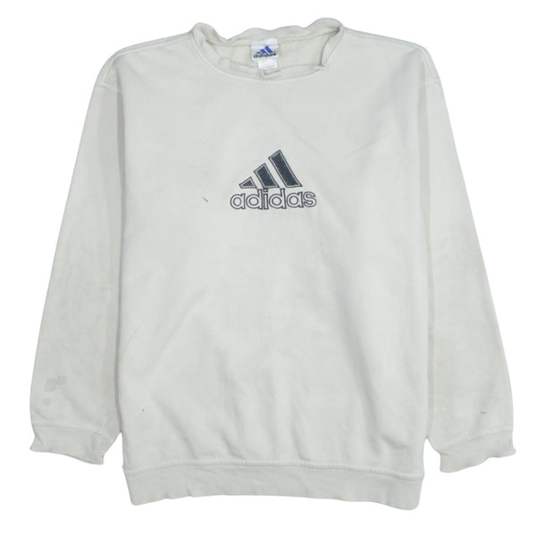 Adidas 90's Spellout Crew Neck Sweatshirt XL Beige Cream