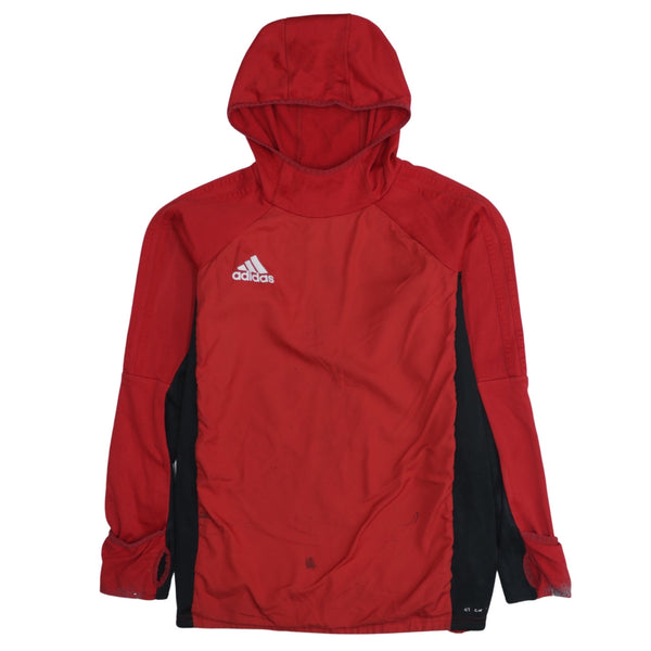 Adidas Vintage 90's Red Lightweight Pullover Hoodie XL