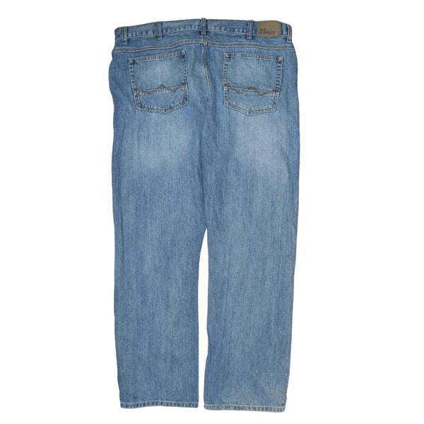 Men's Wrangler 90s Vintage Lightwash Straight Leg Baggy Trousers Pants Blue Size 40