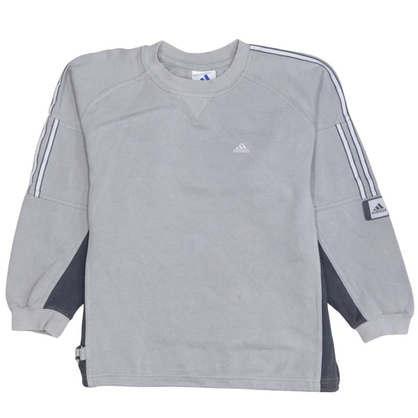 Adidas 90's Lightweight Crew Neck Sweatshirt Medium Grey