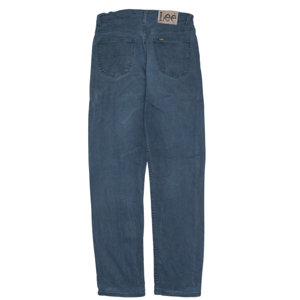 Lee Men's 90's Black Cotton Lightwash Casual Trousers/Pants, Size 30
