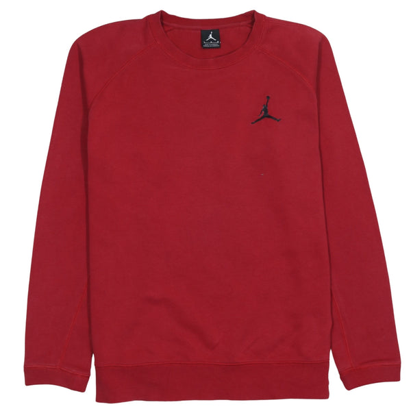 Jordan 90's Lightweight Crew Neck Sweatshirt Large Red