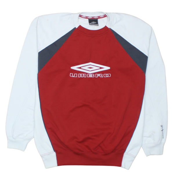 Umbro 90's Spellout Crew Neck Sweatshirt Small Grey