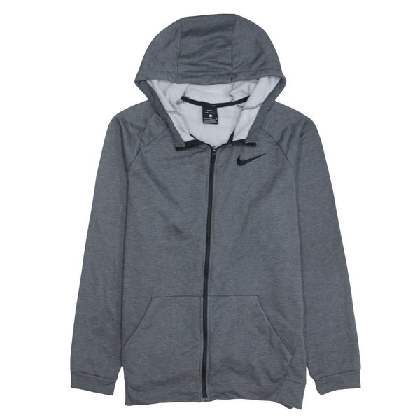 Nike 90's Swoosh Full Zip Up Hoodie Medium Grey