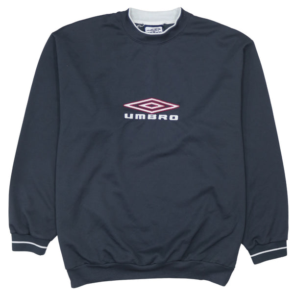 Umbro 90's Vintage Spellout Crew Neck Sweatshirt Large Black