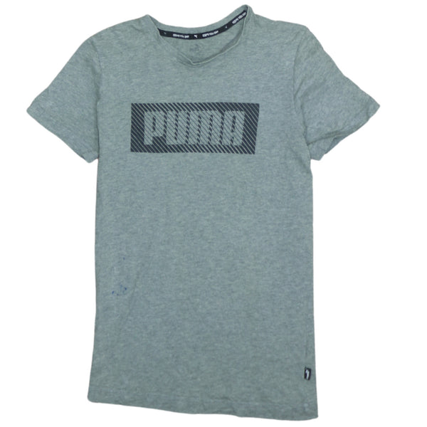 Puma Vintage 90's Spellout T-Shirt Women's Large Grey Cotton