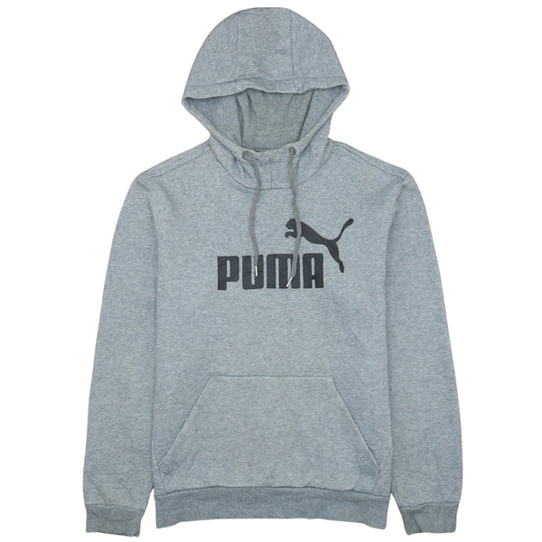 Puma 90's Vintage Spellout Grey Hoodie Men's Medium