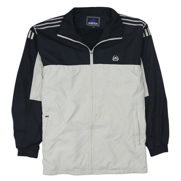Adidas 90's Lightweight Full Zip Up Windbreaker XXLarge (2XL) Beige Cream